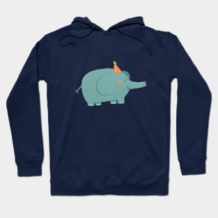 Cute Party Elephant with Hat Hoodie